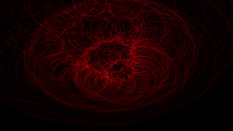 A light painting made with a laser